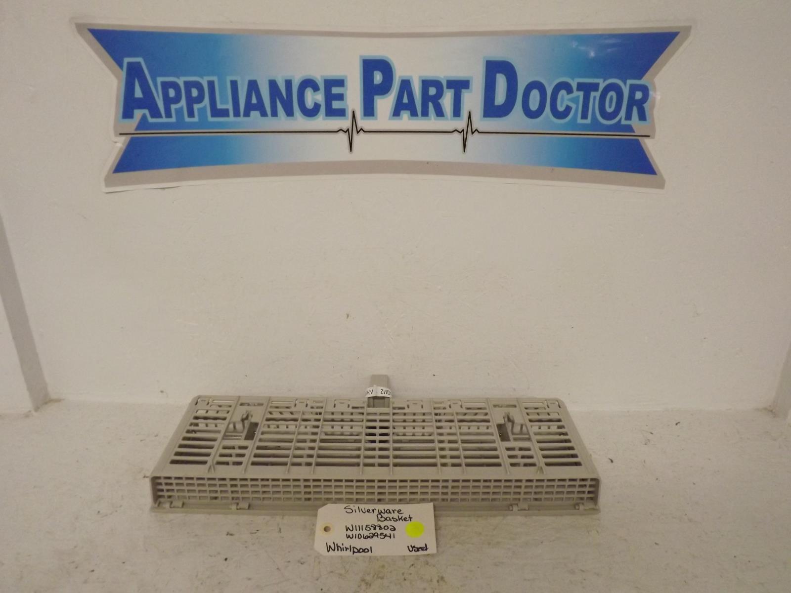 Whirlpool Dishwasher W11158802 W10629541 Silverware Basket Used Whirlpool Dishwasher W11158802 W10629541 Silverware Basket Used
